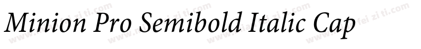 Minion Pro Semibold Italic Caption字体转换